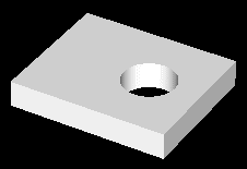 3D-CADの操作解説　投影穴